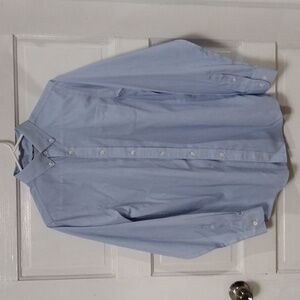 Class/Club Boys Shirt Button Down Size 18 Long sleeve Blue